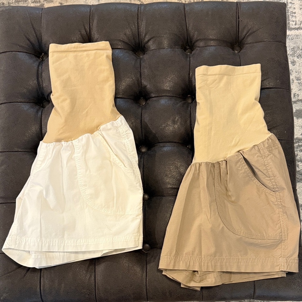 Motherhood MATERNITY shorts - 2 pair sz LARGE